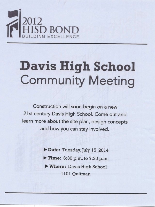 Davis Community Meeting
