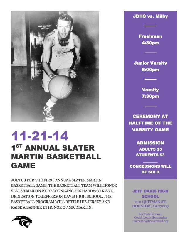 SLATER MARTIN INVITE