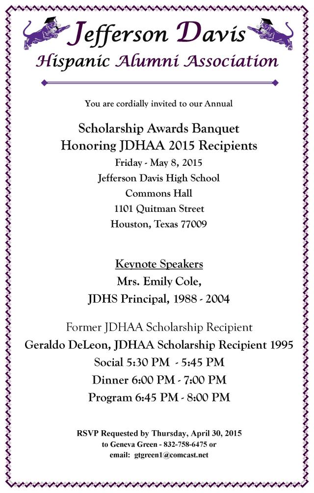 2015 Vip Banquet Invite